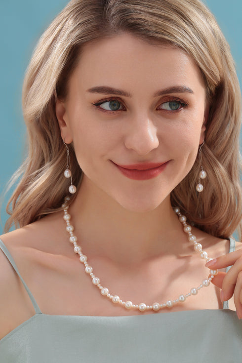 Elegance Freshwater Pearl Beaded Necklace - House Of Pearls